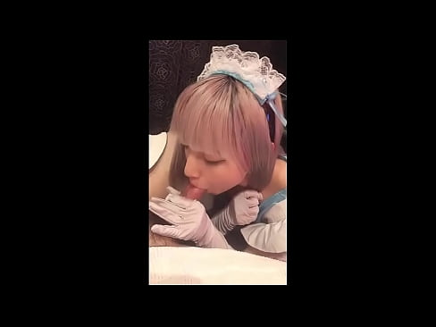 ❤️ Japonski idol [mayuka], kostum francoske služkinje, 1. del, fafanje in onaniranje z losjonom ️  Seks pri nas